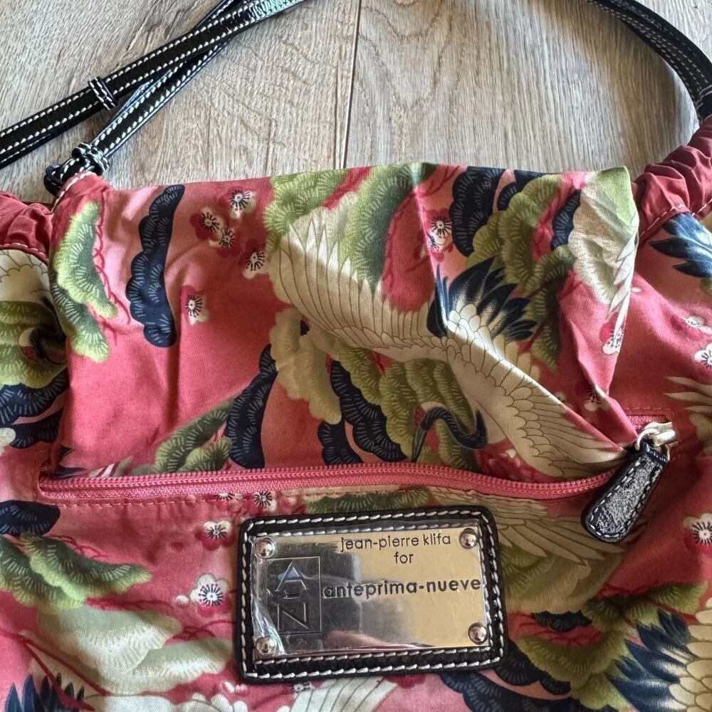 Jean Pierre Klifa X anteprima-nueve Crinkle Fabric Double Strap Shoulder Hobo